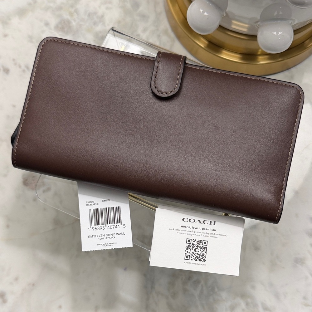 Coach Dark Brown Leather Wallet